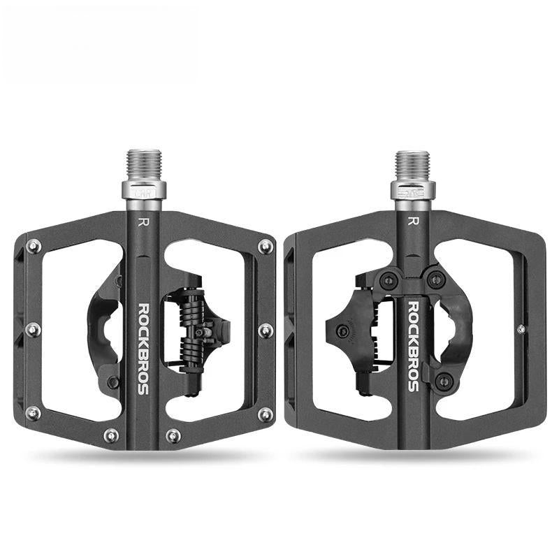 2 In 1 Bicycle Lock Pedal With Free Cleat