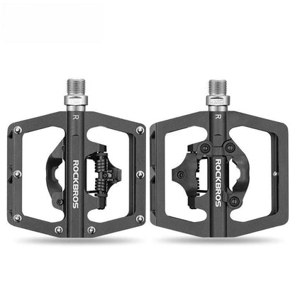 2 In 1 Bicycle Lock Pedal With Free Cleat