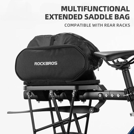 Multifunctional Rear Seat Bag Universal Saddle Bag Back Rack 5L Capacity Seat Bag