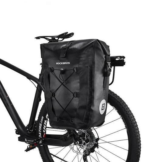 Waterproof Bike Bag 27L Travel Cycling Bag Basket Bicycle Rear Rack Tail Seat Trunk Bags