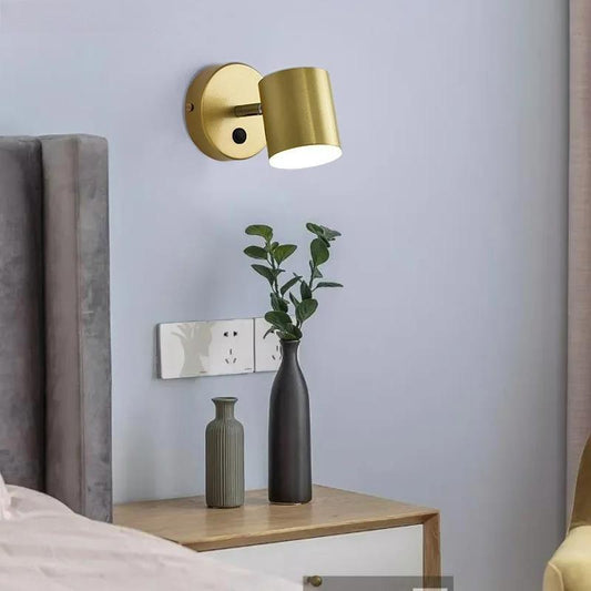 Gold Black Iron LED Wall Lamps Living Room Bedroom Bedside Indoor Lighting
