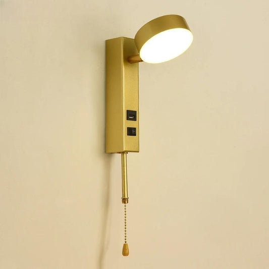 Modern LED Wall Lamps For Living Room Bedroom Bedside USB Interface Indoor Lighting