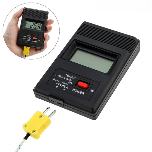 Temperature Meter TM902C Digital K Type Thermometer Sensor + Thermocouple Probe Detector