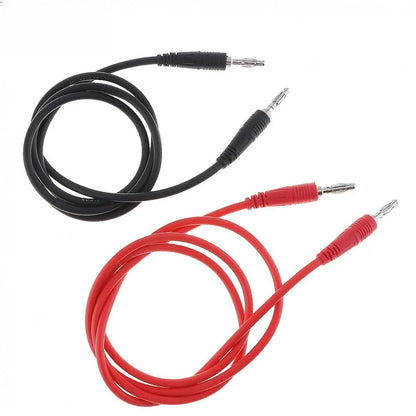 2pcs 4mm Banana Plug Cord to Test Hook Clip Probe Cable Leads Cable