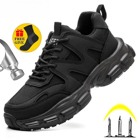 Protective Shoes For Women Men Work Sneakers Fashion Safety Shoes