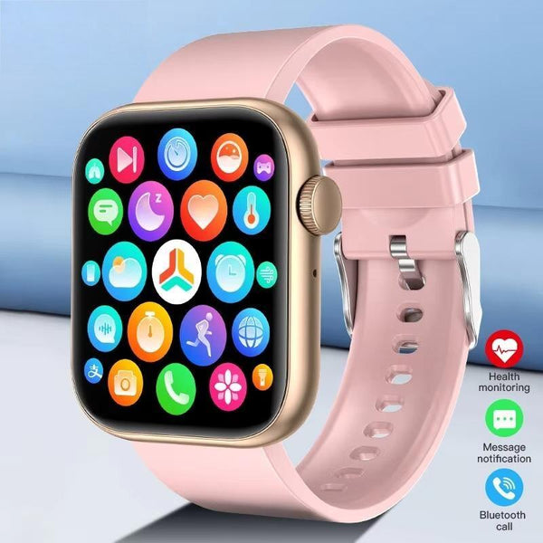 Reloj inteligente para mujer, pantalla táctil completa, Bluetooth, llamadas, resistente al agua