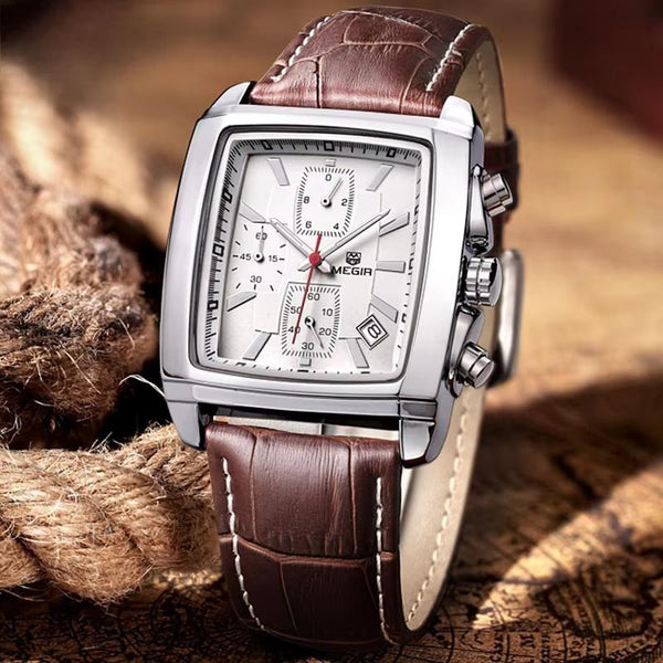 Fashion casual military chronograph quartz watch men