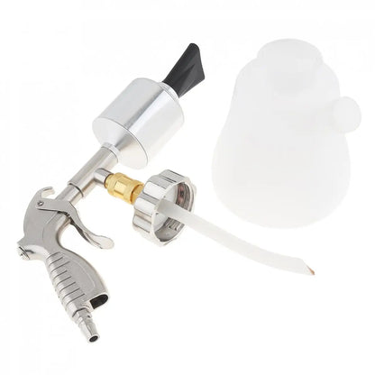 1 Litre Handheld High Pressure Pneumatic Cleaning Spray Gun with Plastic Foam Pot and Flat Head