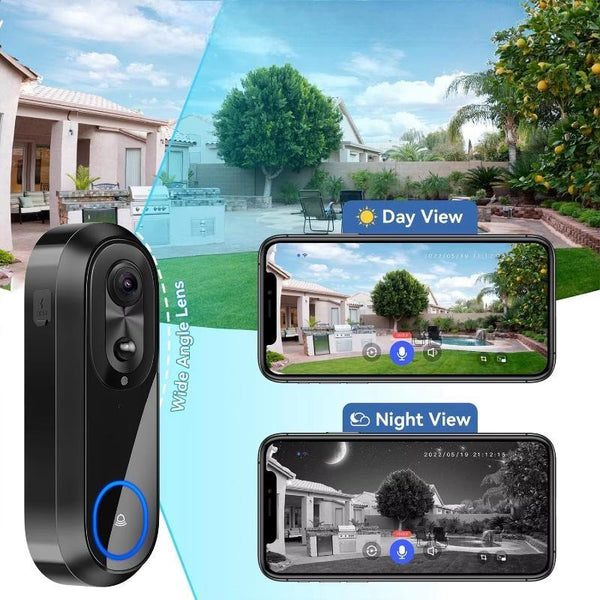 5G 2.4G WiFi Video Doorbell 1080P Wireless Bell Tuya APP Smart Intercom Camera
