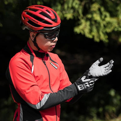 Cycling Gloves Shockproof Wear Resistant SBR Men Women Full Finger Windproof Gloves