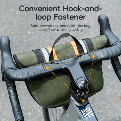Bicycle Bag 4L Capacity Front Tube Cycling Bag Portable Handlebar Bag