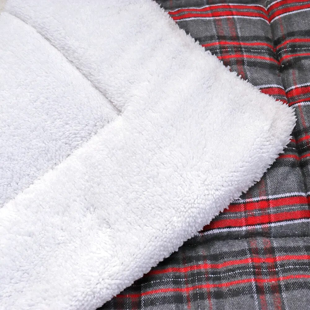 Warm Dog Bed Soft Fleece Pet Bed Mat