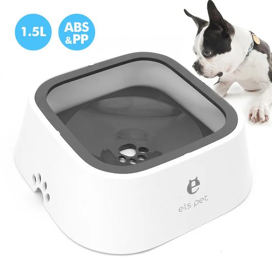 1.5L Pet Dog Water Bowl Portable Floating Not Wetting Mouth Dog Cat Bowl