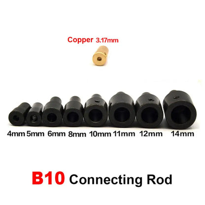 JTO B10 B12 Drill Chuck Connecting Rod Sleeve Copper Steel Taper Coupling Buttom Hole