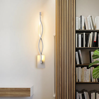 Modern LED 16W Wall Lamps Living Bed Room Bedside Sconce Black White Light Aisle Lighting