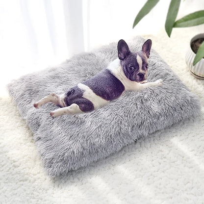 Soft Fleece Pet Dog Bed Mat Long Plush Winter Puppy Cat Bed
