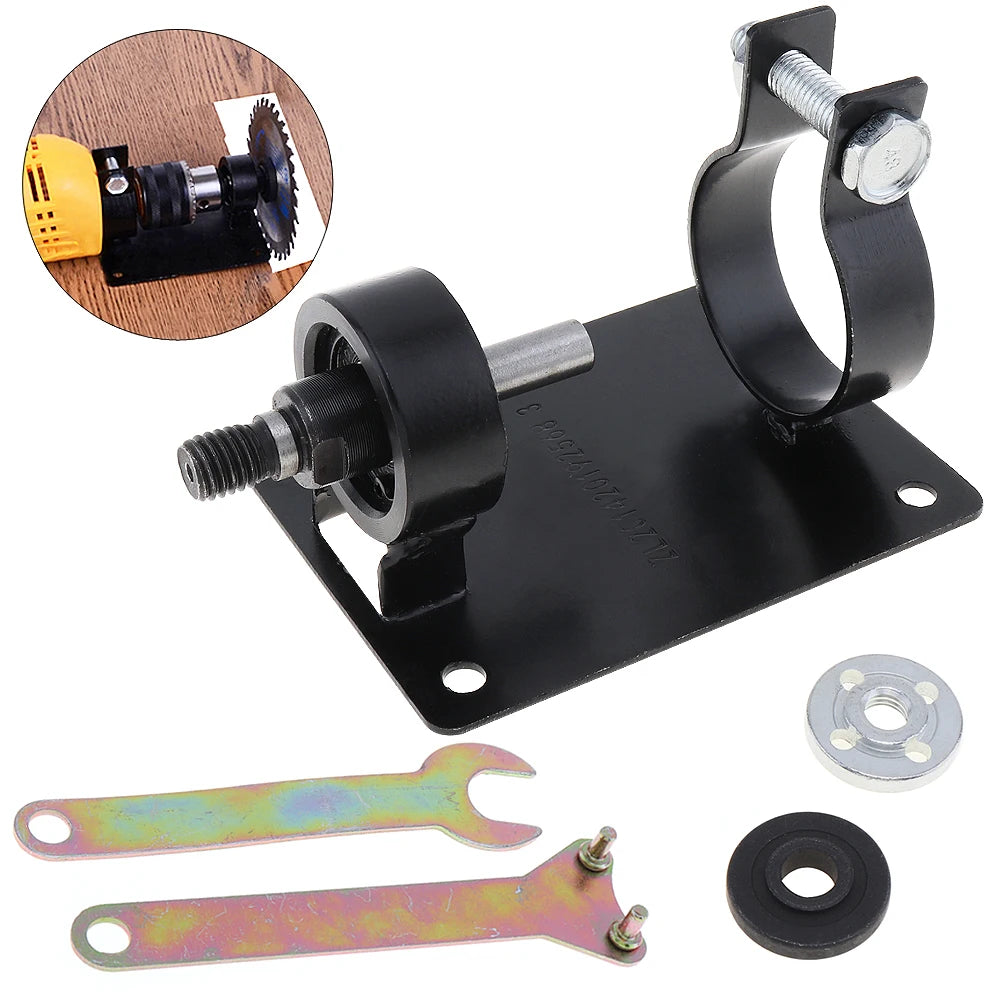 10mm Electric Drill Cutting Seat Stand Holder Set with 2 Wrenches and 2 Gaskets