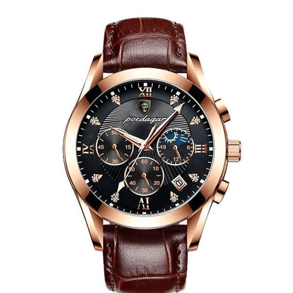 Relojes de pulsera de acero inoxidable para hombre, de lujo y de negocios.