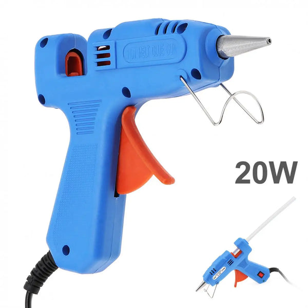 20W Hot Melt Glue Gun With 7mm Glue Sticks Industrial Mini Guns