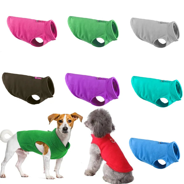Soft Fleece Winter Pet Dog Clothes Puppy Clothing French Bulldog Coat Pug Costumes Jacket