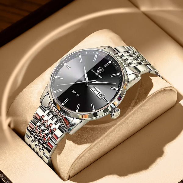 Reloj de negocios de lujo para hombre, resistente al agua, luminoso, con fecha, deportivo