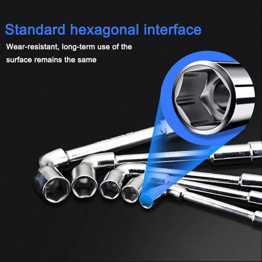 L-Shaped Socket Wrench Spanner 7-Shaped Pipe