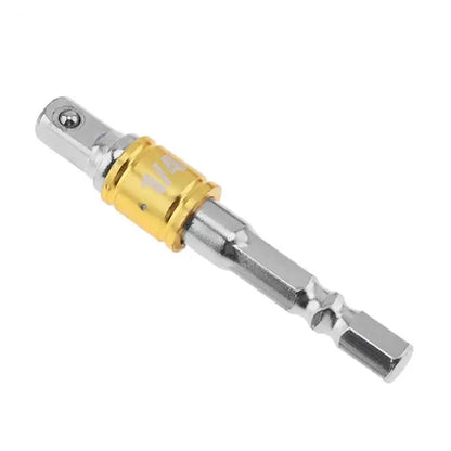 Socket Extension Conversion Adapter Hex Shank  with 1/4" Square Head