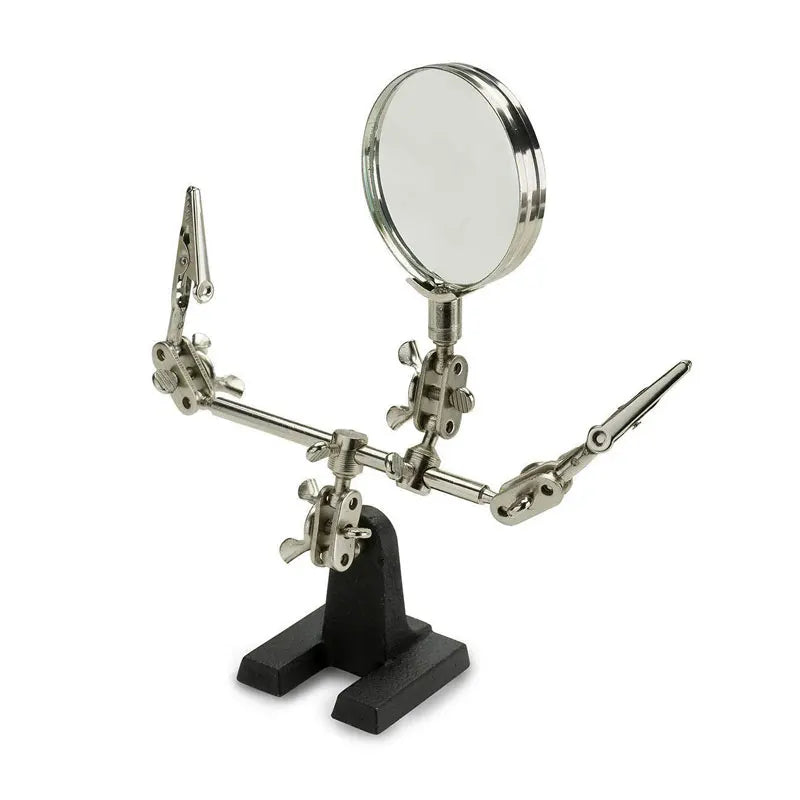 Magnifying Helping Third Hand  Glass Auxiliary Clip Magnifier