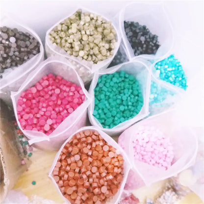 500pcs Vintage Sealing Wax Tablet Pill Beads Granule Grain