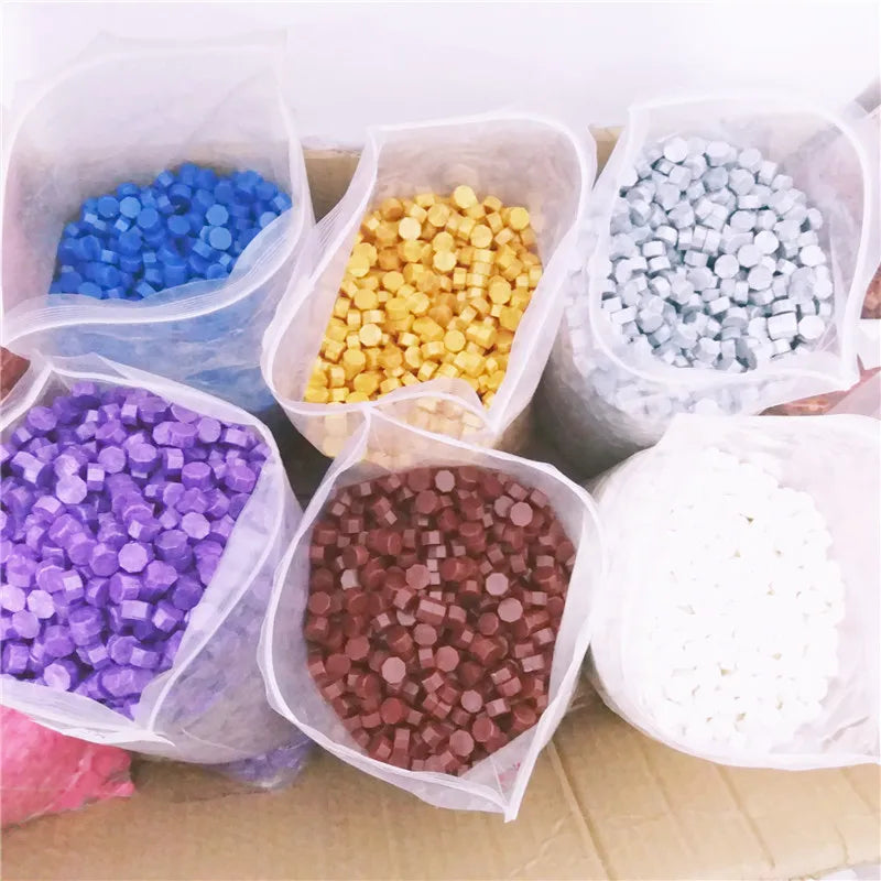 500pcs Vintage Sealing Wax Tablet Pill Beads Granule Grain