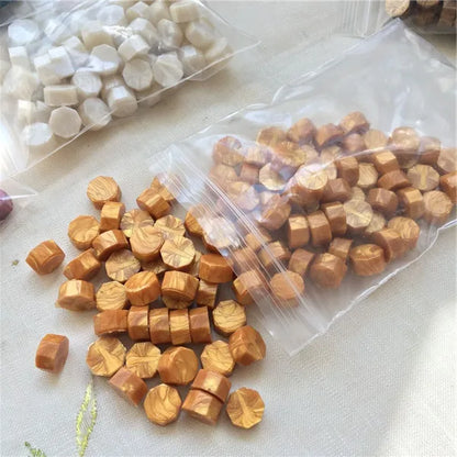 100pcs Pearl White Wseal stamp wax