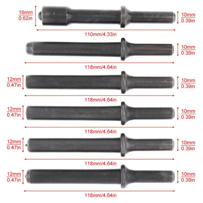 Pneumatic Tool Accessories Hard 45# Steel 6pcs/set