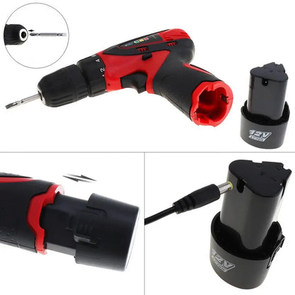 12V Electric Screwdriver Rechargeable Lithium 2 Battery Wireless Driver Cordless Screwdriver
