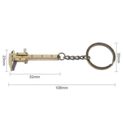 0-40mm Keychains Vernier Caliper Portable  Fashion Jewelry  Keyring Car Key Rings