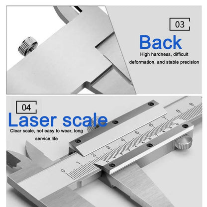 0-150mm 0.02mm Stainless Steel Vernier Caliper Metal Measuring Tool Measuring Ruler