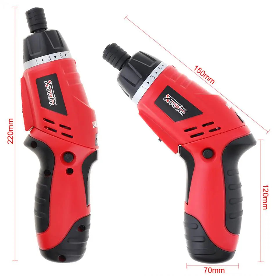 4.8V Electric Screwdriver Mini Drill Set with LED Lighting