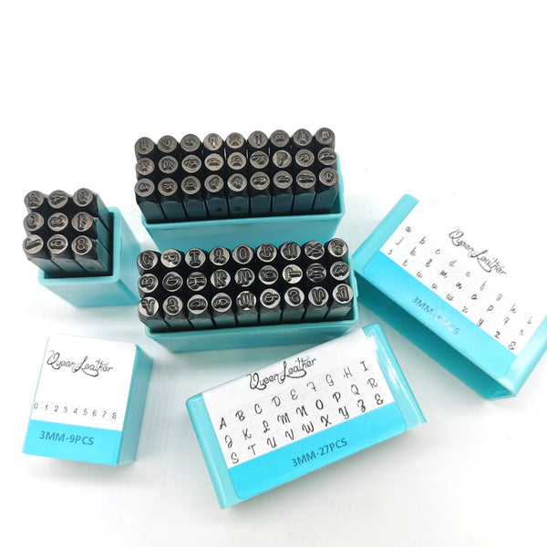 3mm Jewelry Metal Stamping Set Letter Number Steel Punching Kit