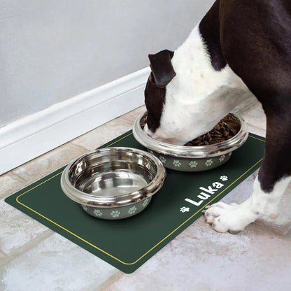 Pet Dog Bowl Feeder Mat Placemat Custom Dog Puppy Cat Feeding Mat Pad