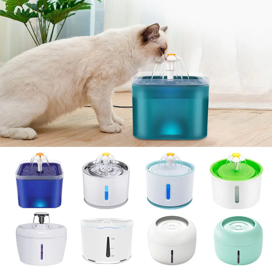 Pet Cat Water Fountain USB Automatic Cat Water Dispenser Feeder Bowl