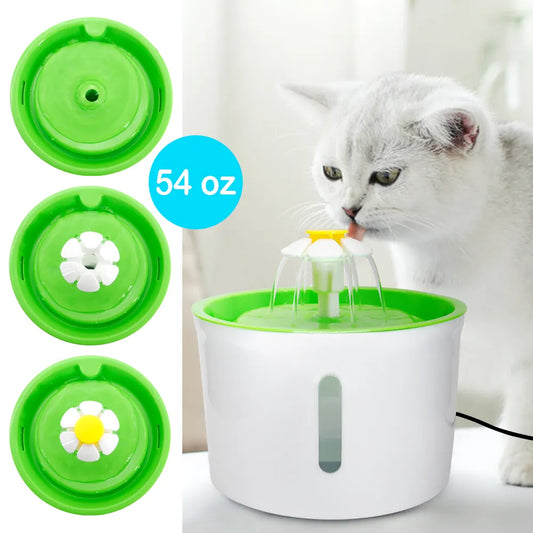 1.6L Automatic Cat Dog Water Fountain Electric Pet Drinking Feeder Bowl