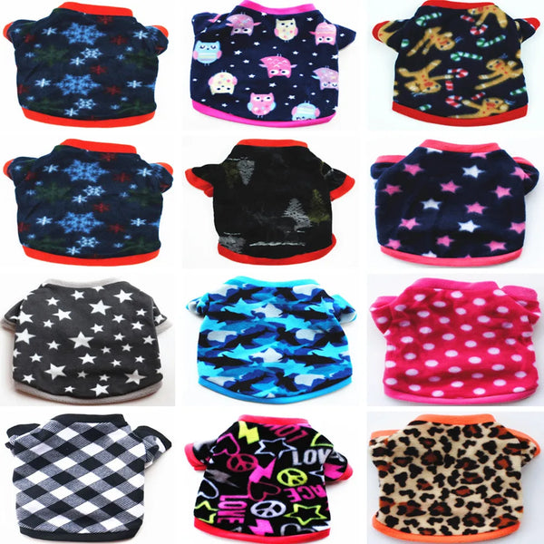 Soft Dog Clothes New Born Puppy Pet Clothes Fleece Clothing