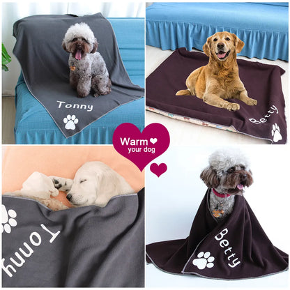 Custom Pet Dog Mats Soft Dog Puppy Cat Bed Blanket