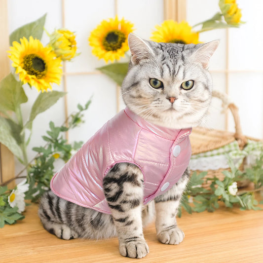 Cute Puppy Dog Clothes Warm Winter Cat Dogs Vest Coat Waterproof Pet Clothing
