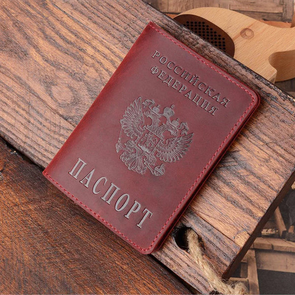 Vintage Russian Passport Cover  Holder