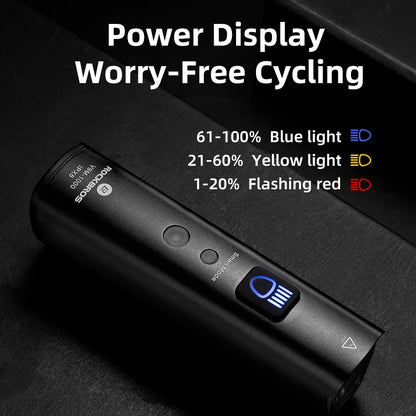 1000Lumen Bike Light Smart Vibration Sensing Bike Lamp