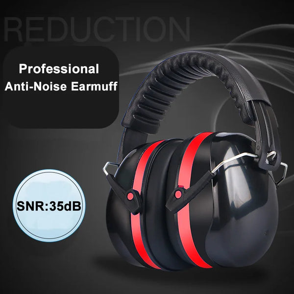 Anti-Noise Head Earmuffs Foldable Ear Protector SNR-35dB
