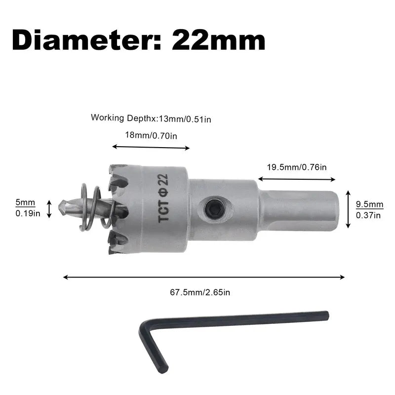 22mm/24mm/35mm Hole Saw