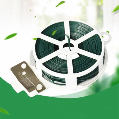 PVC Cover is Soft Plastic Wrapping 30M / 50M Green Iron Tying Wire