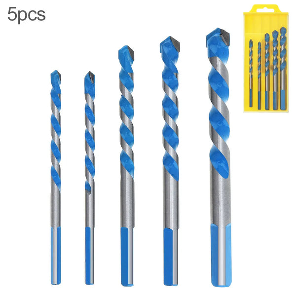 5pcs 6-12mm Power Tools Ceramic Drill Tile Glass Hole Opener Twist Drill Bit Twist Drill Bit Set