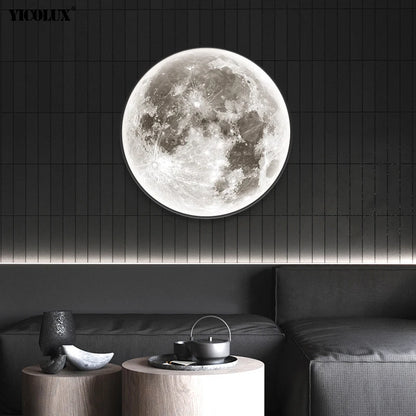 Dimming Earth Moon Mercury Style New Modern LED Wall Lamps Living Dining Room